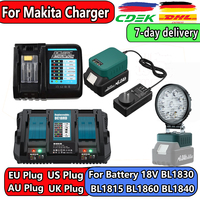 DC18RC Lithium-Ion Battery Charger with LED Screen For Makita 14.4V-18V Lithium-ion Battery BL1830 BL1840 BL1850 BL1815