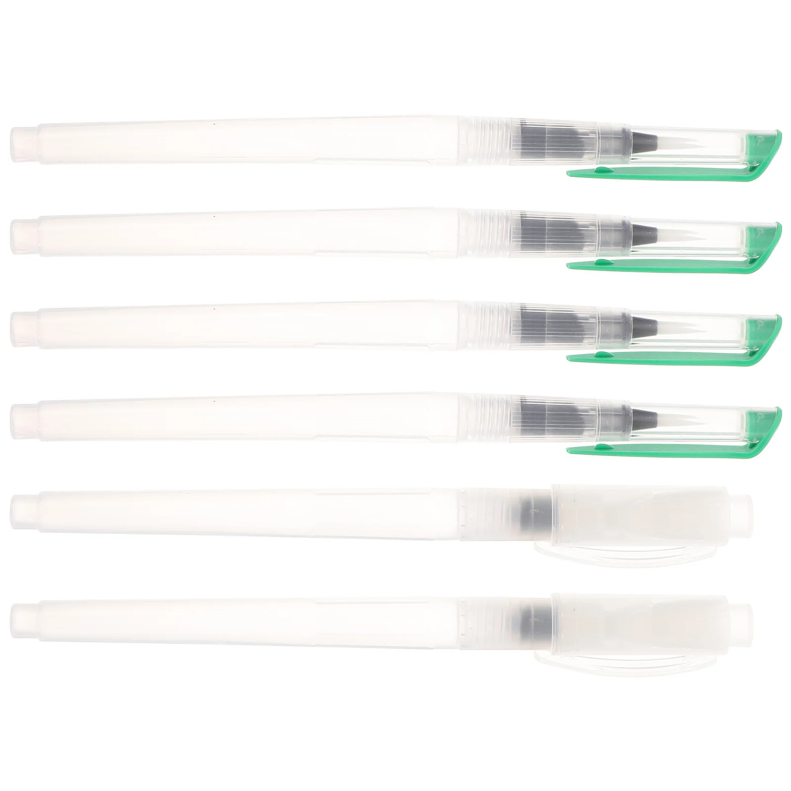 6Pcs Watercolor Painting Pen Set Creative Water Brush Pens Smooth Ink Control Non-Smear Painting Accessory for Children and