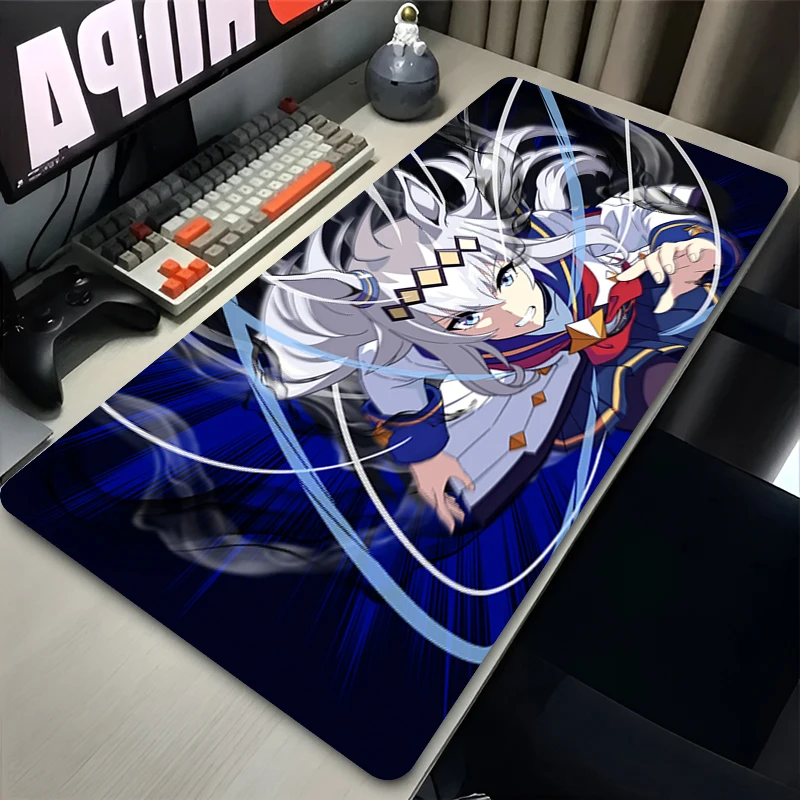 Oguri Cap Mouse Pad Game Umamusume Desk Mat HD Gamer Large XXL Anime Girl MousePads PC Computer Desktop Accessories Carpet