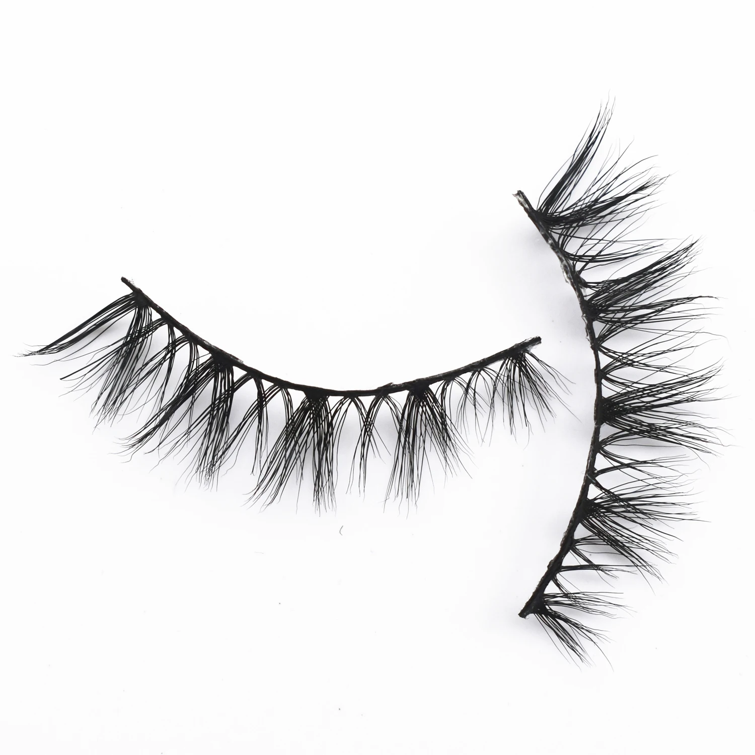 G06 Mink Cruzado 3D Eye Lashes, cílios postiços, Maquiagem Cílios Extensão, Full Strip Lashes, Natural, Longo