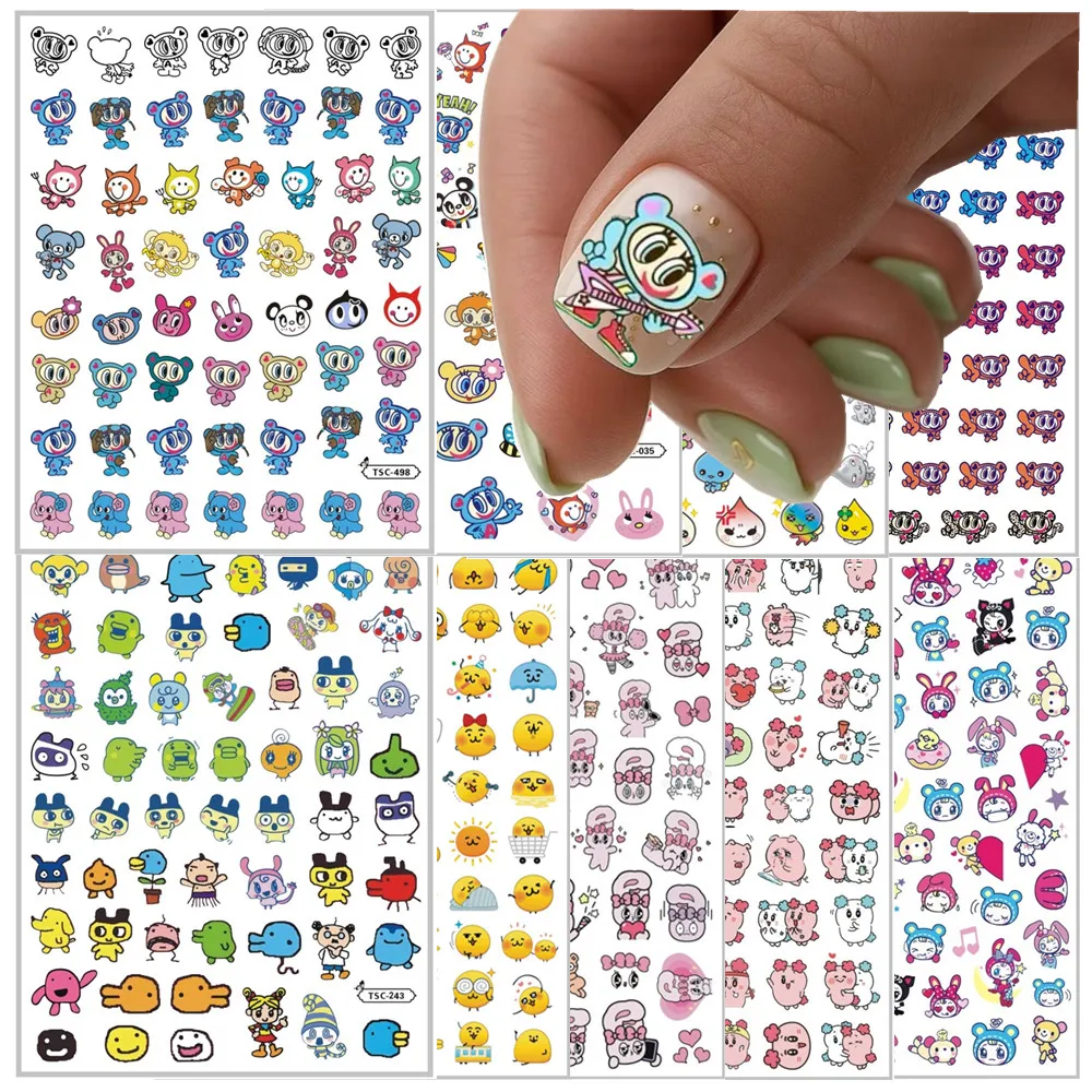 TSC-120-088n Ángel Azul Apocalipario DiariesMezzo piano 3d pegatina para decoración de uñas silder Anime tomagotchi