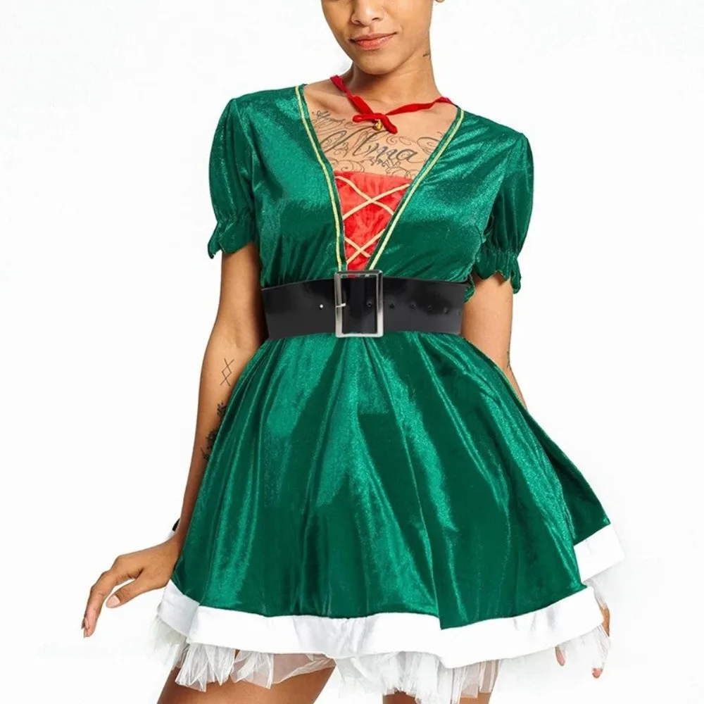 Simple Faux Leathers Wide Waist Belt Disposable Alloy Buckle Wide Belt Santa Belt For Stage Performances