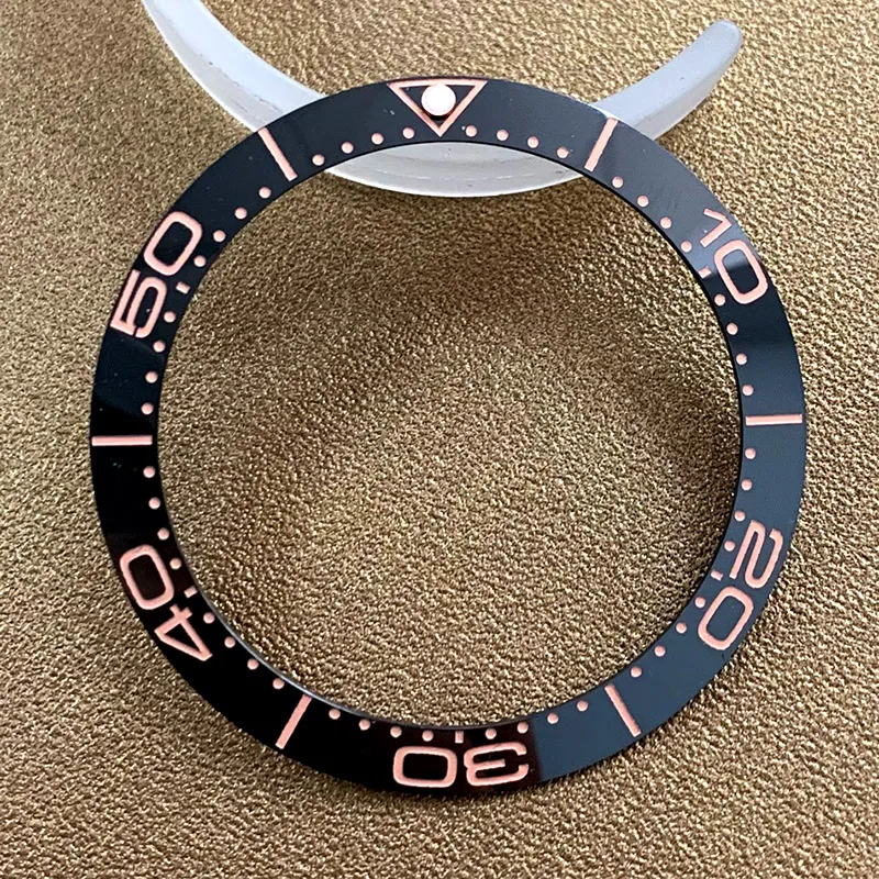 Ceramic Watch Bezel Insert Fits Seamaster 300 Planet Ocean watch case replace ring Size 38mm*30.5mm Dive's watch case bezel