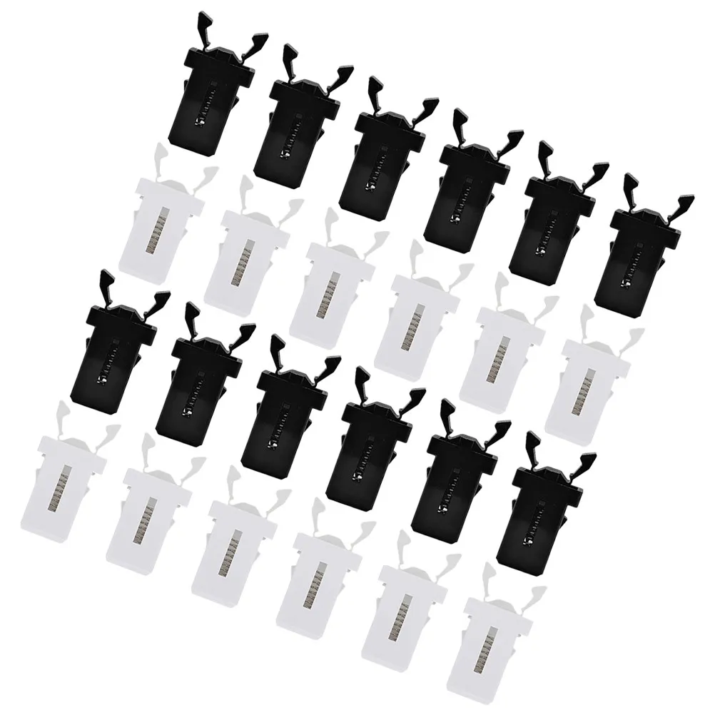 24Pcs Universal Trash Can Lock Button Push Latch Plastic Fastener Replacement for Garbage Bin Lid Secure Closing