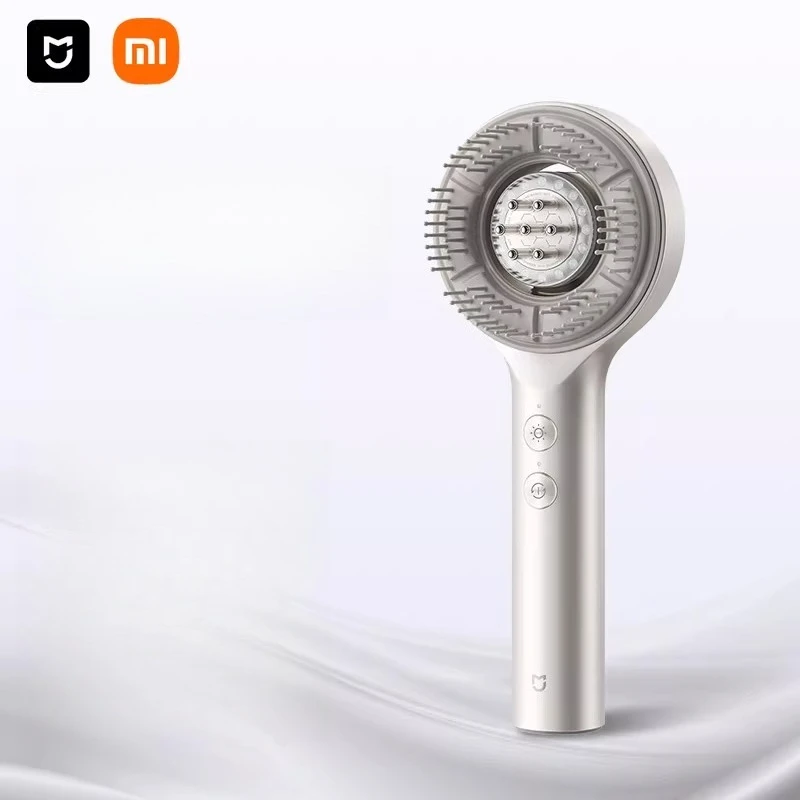 Original Xiaomi Mijia Scalp Massage Comb Hair Care Red Light Comb Serum Liquid Head Massager Birthday Gift