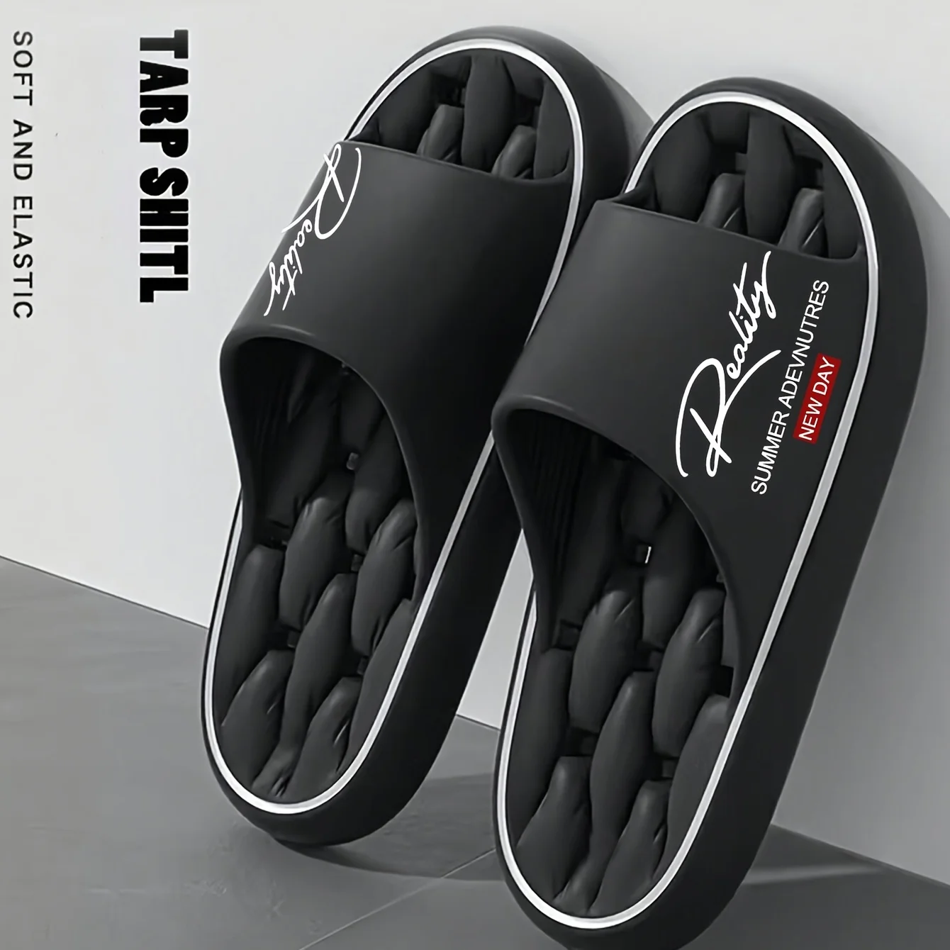 Summer innovative design EVA men's shoes, soft and lightweight home slippers, suitable for indoor and outdoor leisure activities