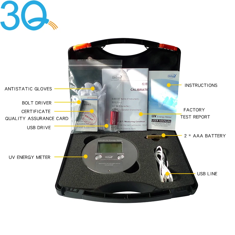 Uv EnerMeter Ls128 Uv Power Puck Integrator With Power Temperature Curve Energy For Uva Led Uv Curing