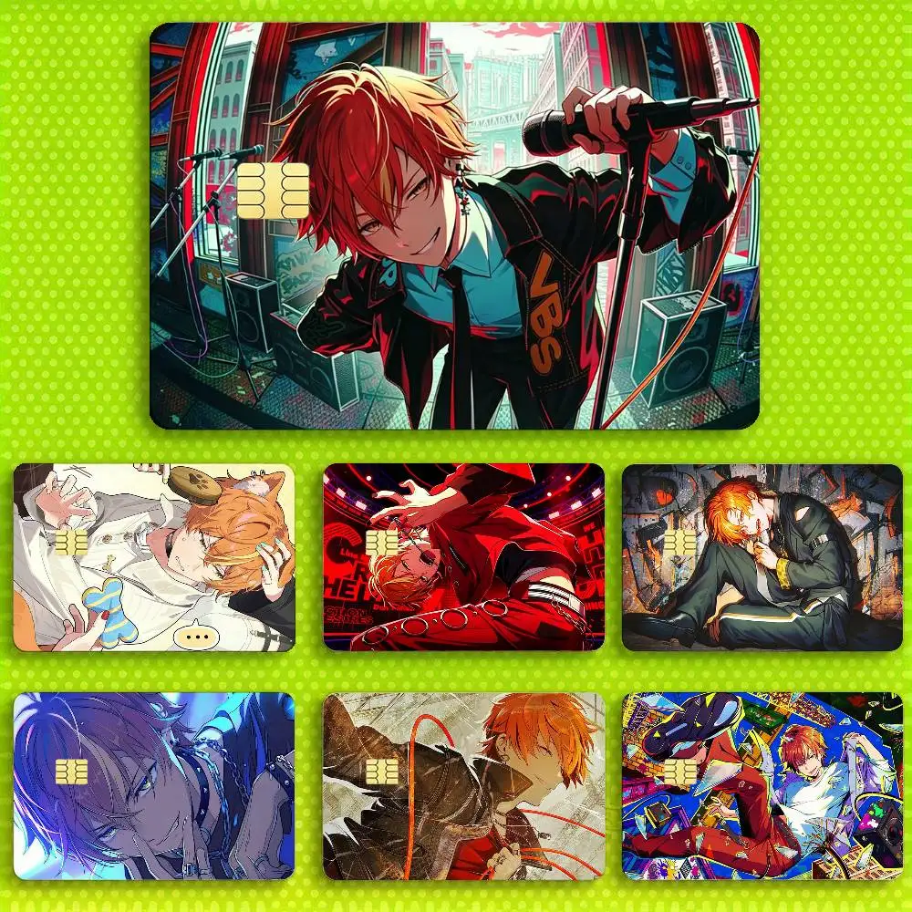 

A-Akito S-Shinonome Trained Card HD Waterproof Card Skins Protective Stickers for Credit Bank Game Cards