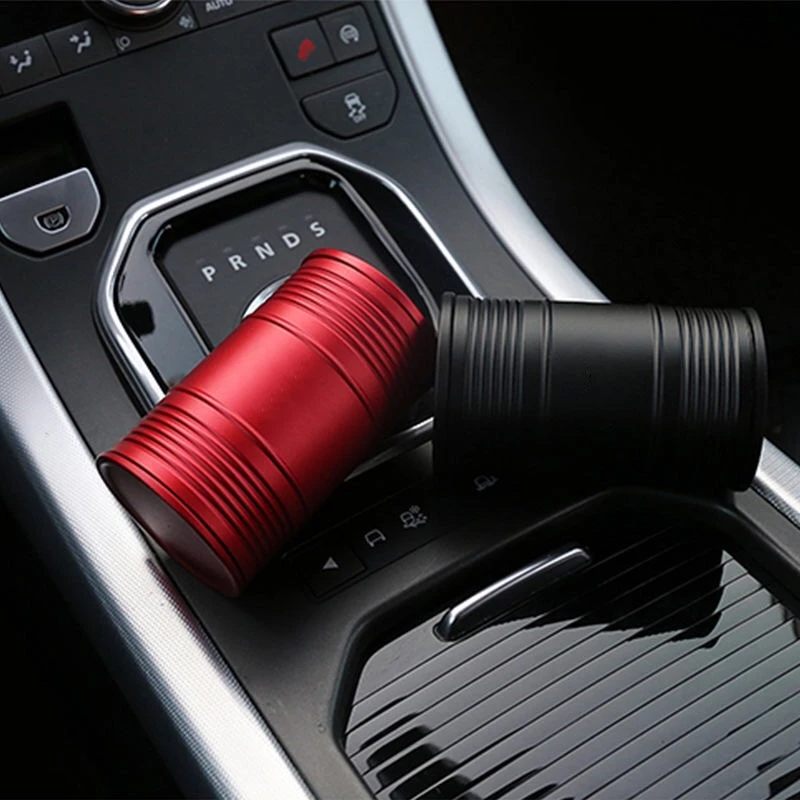 High Capacity Metal Ashtray for Car Detachable Windproof Ash Container with Lock Lid Universal Auto Interior Decoration
