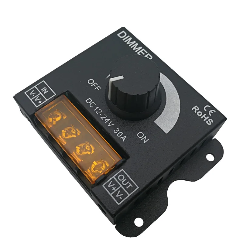 DC12V-24V LED التبديل 30A 360 واط الجهد المنظم قابل للتعديل تحكم لشريط ضوء مصباح يعتم المخفتات