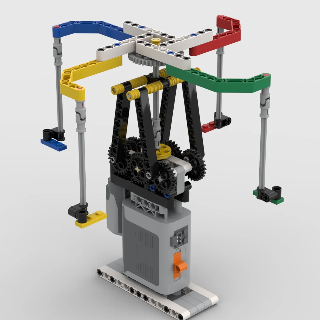 MOC Technische Bausteine, Motorisierungsbauteile, 6-beiniger Laufroboter, bionische Spinnenbausteine, DIY-Puzzlespielzeug