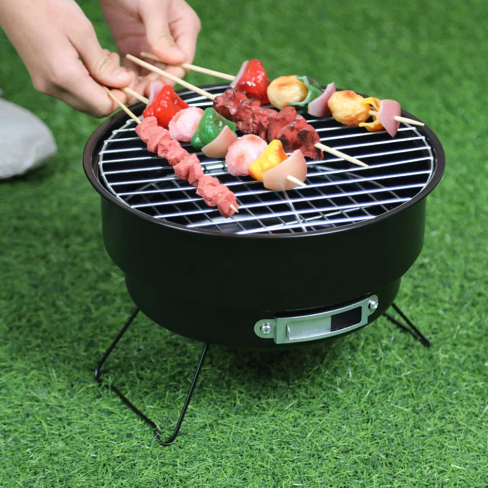 Grill Stand Folding Furnace Electric Barbecue Round Charcoal Tourist Stove