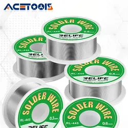 RELIFE RL-445 High Purity Solder Wire Rosin Core Tin Wire Various Electronic Soldering Welding Tools 0.3/0.4/0.5/0.6mm 25g