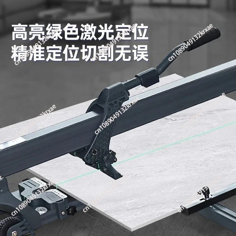 Tile Push Knife Manual Slate Floor Brick Cutting Machine High Precision Industrial Grade Large Slab Track Push-pull Knife