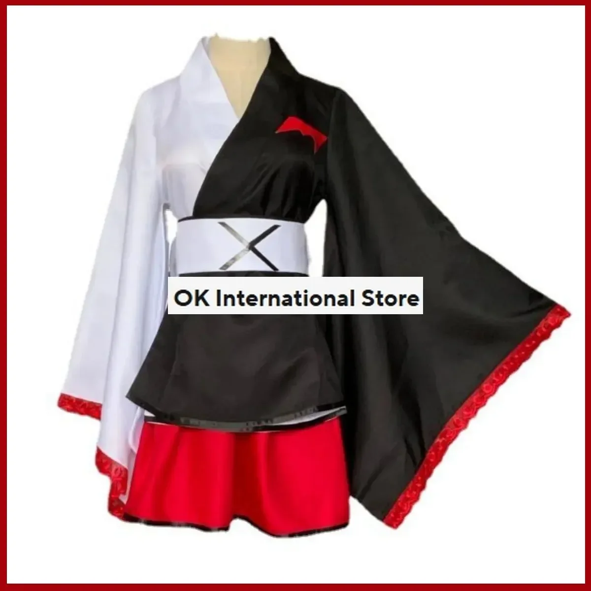 ゲームダンガンロンパ別のエピソード: 超絶望モノクマコスプレ衣装ウィッグ女性のセクシーな着物スカート女性かわいいパーティースーツ