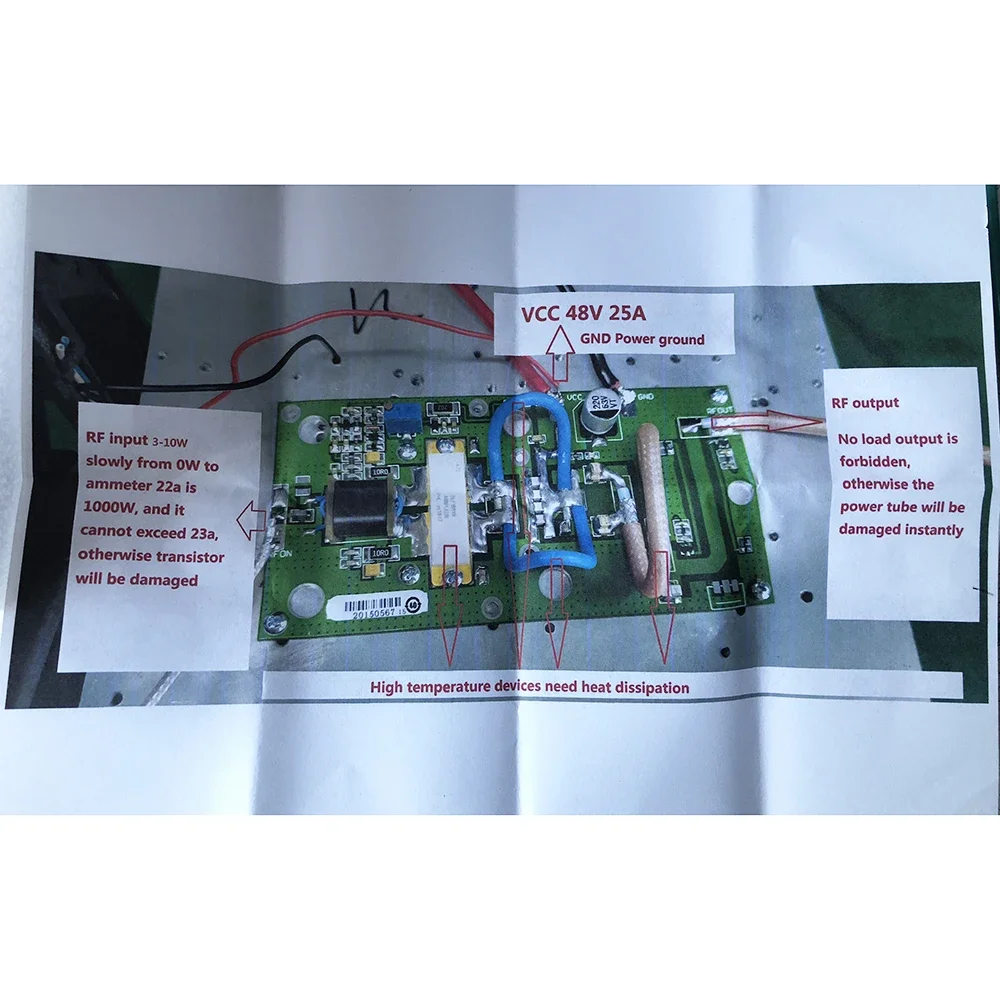 76-108Mhz  Power Amplifier Board 1000W FM Transmitter Finished