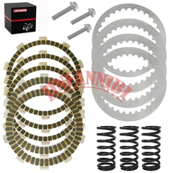 Clutch Friction Steel Plates Kit w/ Spring For Kawasaki Ninja 400 EX400 Z400