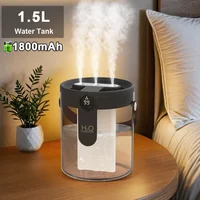 Humidificador 1,5L triple boquilla batería 1800mAh - 14.99 € Humidificador 1,5L triple boquilla batería 1800mAh