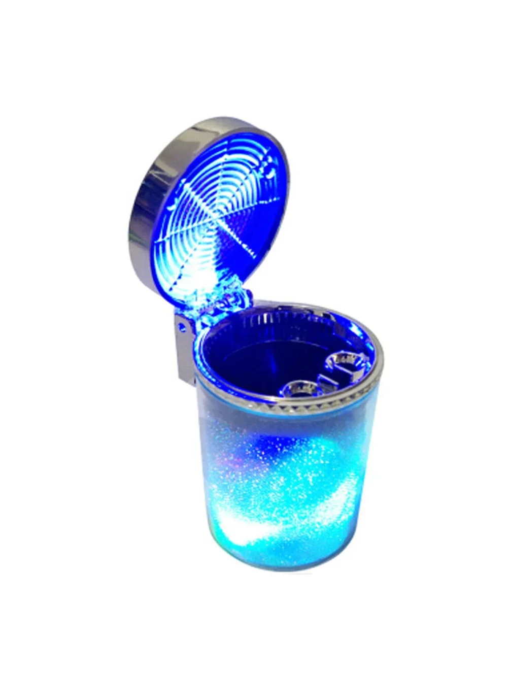 Ящики для хранения пепельницы со светодиодной подсветкой, герметичная крышка, многофункциональный автомобильный подстаканник, вентиляционное отверстие, пепельница, мусорный бак для использования в салоне автомобиля