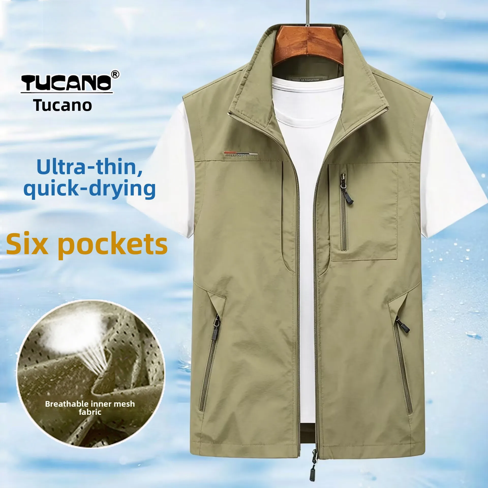 tucano-メンズ-軽量-通気性-速乾性-フィッシングジャケット-スタンドカラー-アウトドア-カジュアル-ベスト-中年向け-フィッシングコート