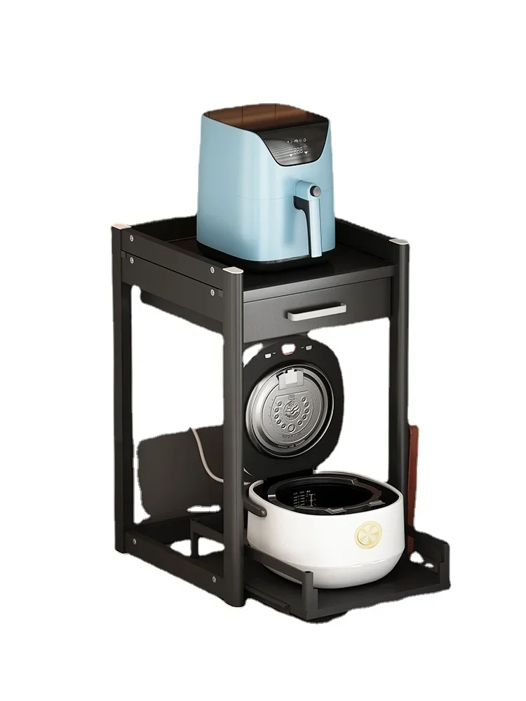 ZZYY Table Pull-out Multi-Function Air Release Deep-Fried Pot Storage Adjustable Bracket