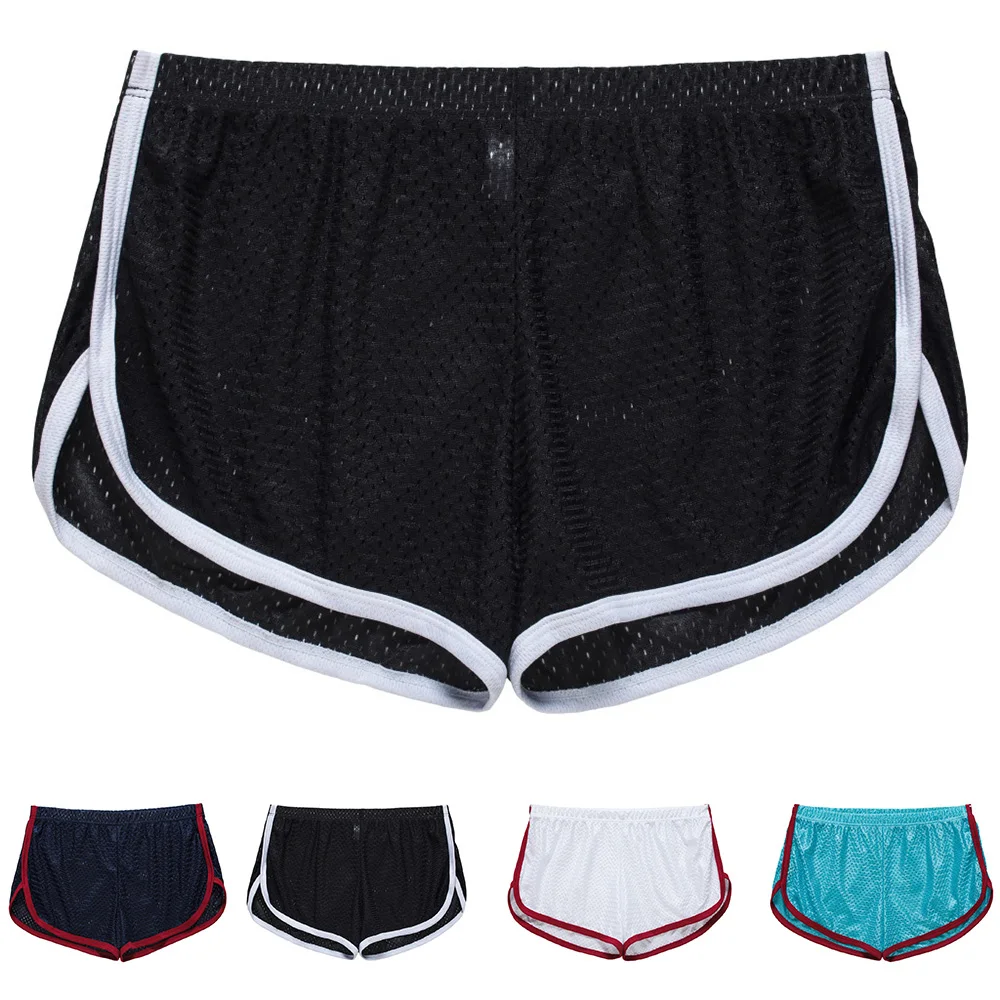 Lose Sport-Boxershorts für Herren, atmungsaktiv, für Fitnessstudio, Mesh-Unterwäsche, Workout-Unterhose, schnell trocknend, bequem, Lounge-Boxershorts zum Schlafen