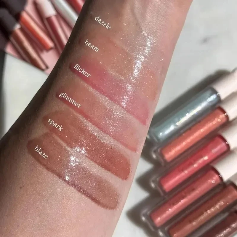 نادر الجمال جديد رائع ملمع شفاه لامع مسحوق سائل لامع بلوشر الشمس قبلة الخدين والشفاه المائية مستحضرات التجميل #2