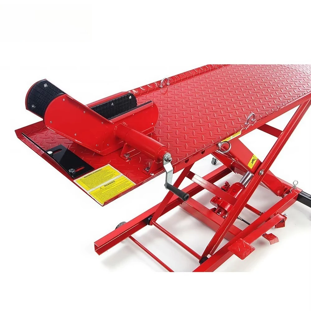 Garage equipment 1000-pound pneumatic hydraulic motorcycle lift platform