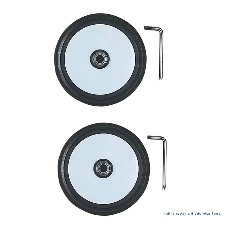 유모차 바퀴 교체용 유모차 바퀴 액세서리 유모차 앞 뒤 바퀴 유모차 바퀴 베어링 휠 고무
