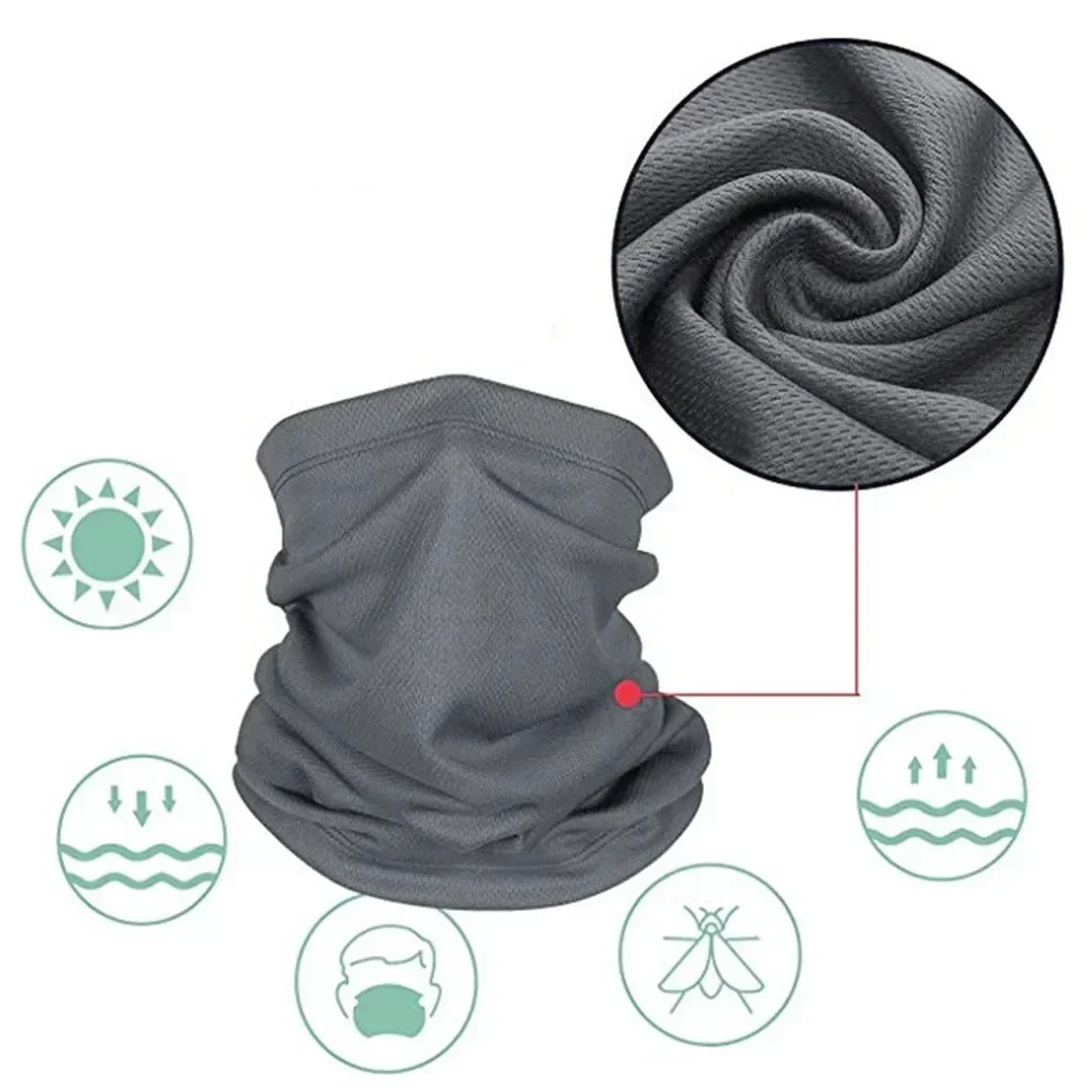 Outdoor Sport Bandana Military Tube Scarf Fishing Cycling Tactical Hiking Face Cover Neck Gaiter Half Mask Headband Men Women