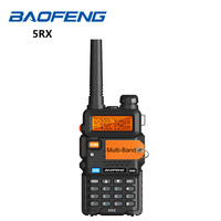 Baofeng 5RX Radio 5W VHF 1.25M UHF Walkie Talkies One Key Frequency Match 128 Channels DTMF Encoder 1800mAh Battery 5RM 5RH Pro