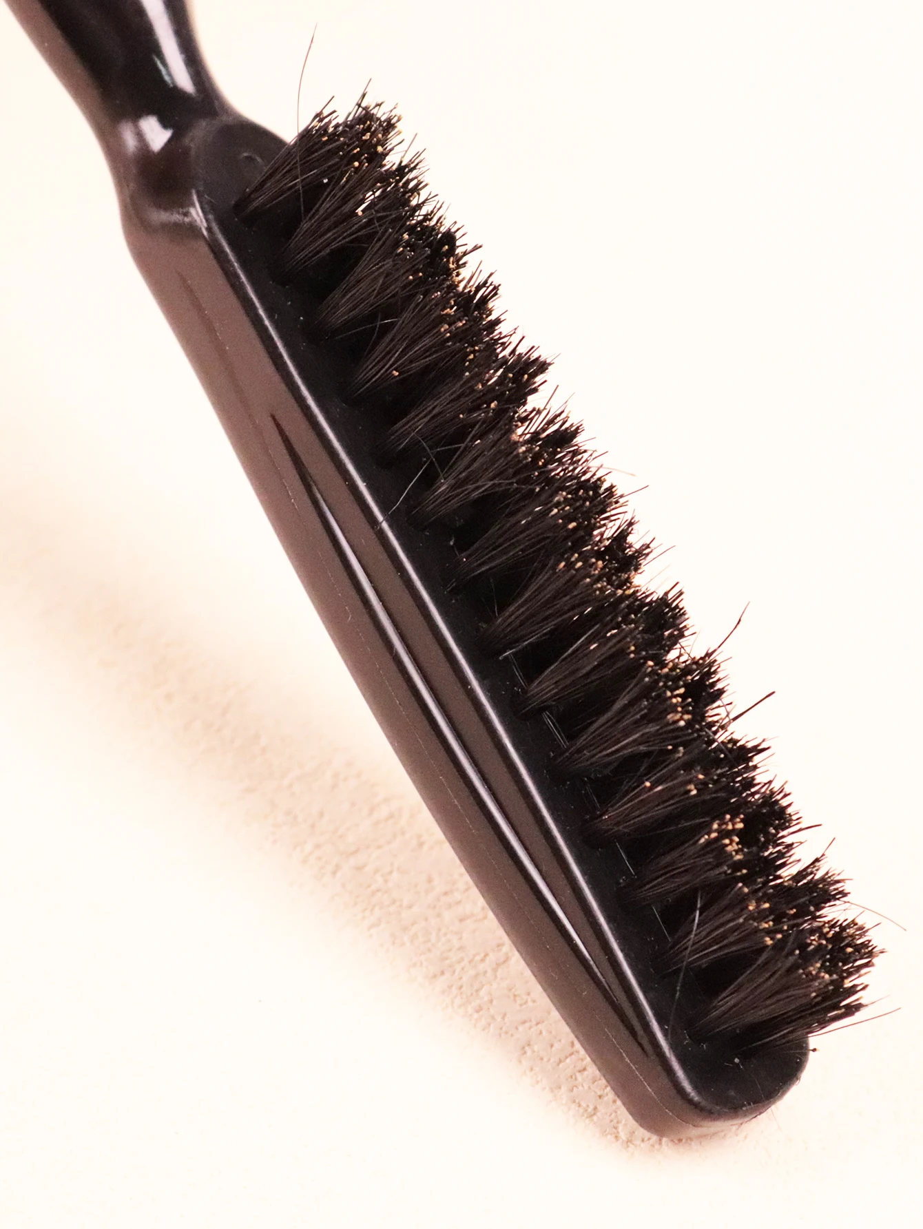 Set pettine per parrucchiere, spazzola posteriore in nylon, pettine a coda di ratto con ago in acciaio, spazzola per il controllo dei bordi Speciale per parrucche di capelli veri