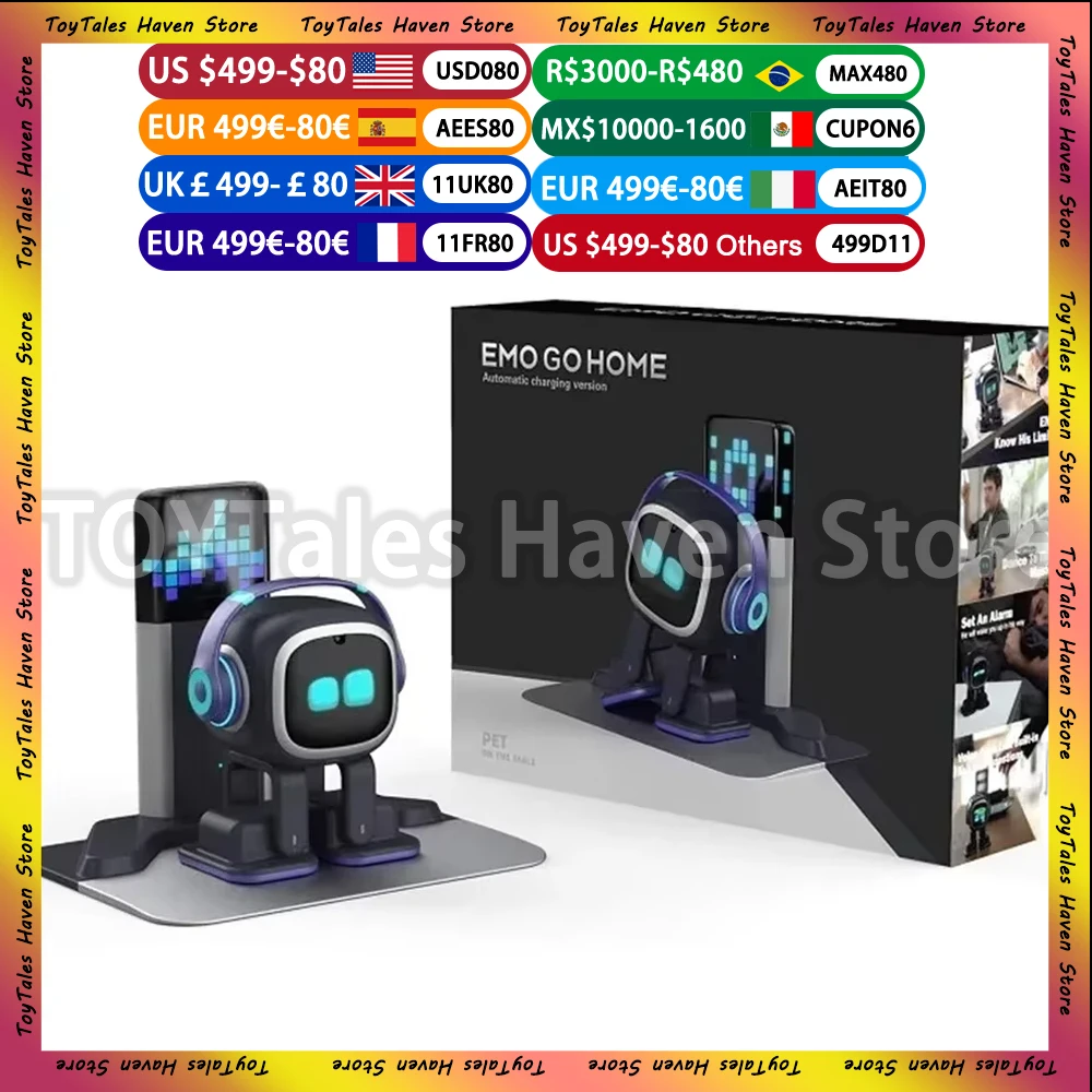 Emo Robot Pet Voice Smart Robot Inteligente Future Ai Robot Electronic Toy Desktop Companion Robots electronics model toys