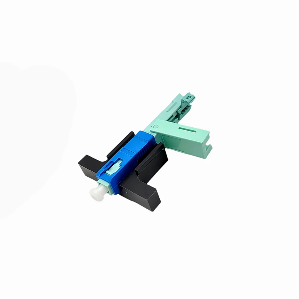 SC UPC/APC Fiber Optic Connector Simplex SM Single Mode Cold Connection Circle/Square FTTH for Drop Fiber Cable