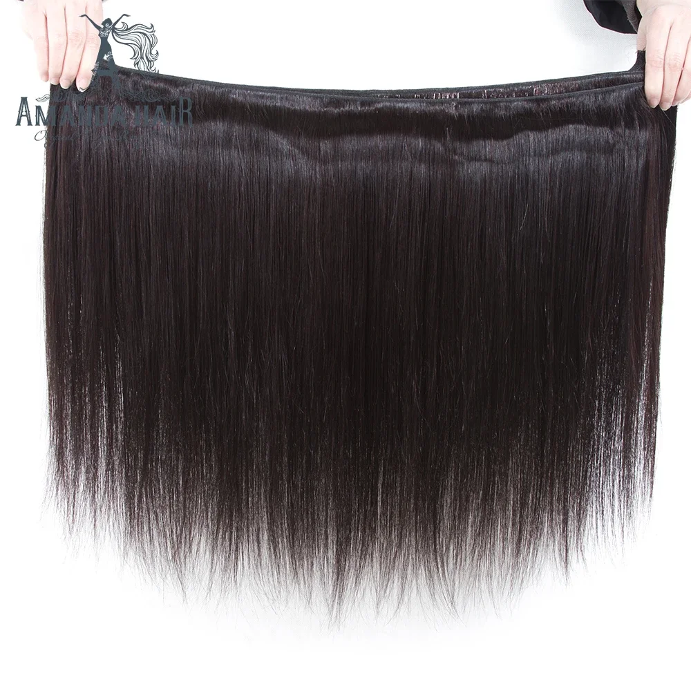 Brazilian Straight Weave Bundles, 100% Cabelo Humano, Remy Hair Bundles, 30"