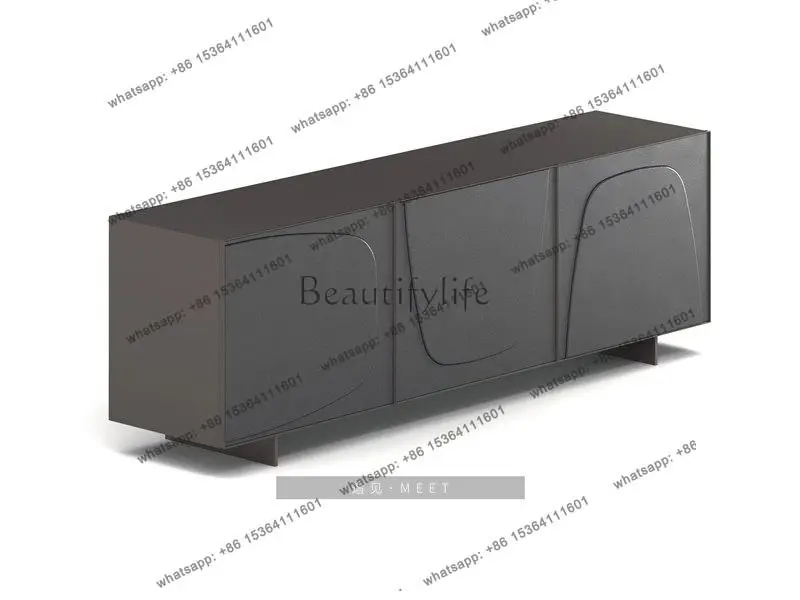 PG Simple modern paint dining side cabinet Nordic entrance cabinet custom designer style high sense