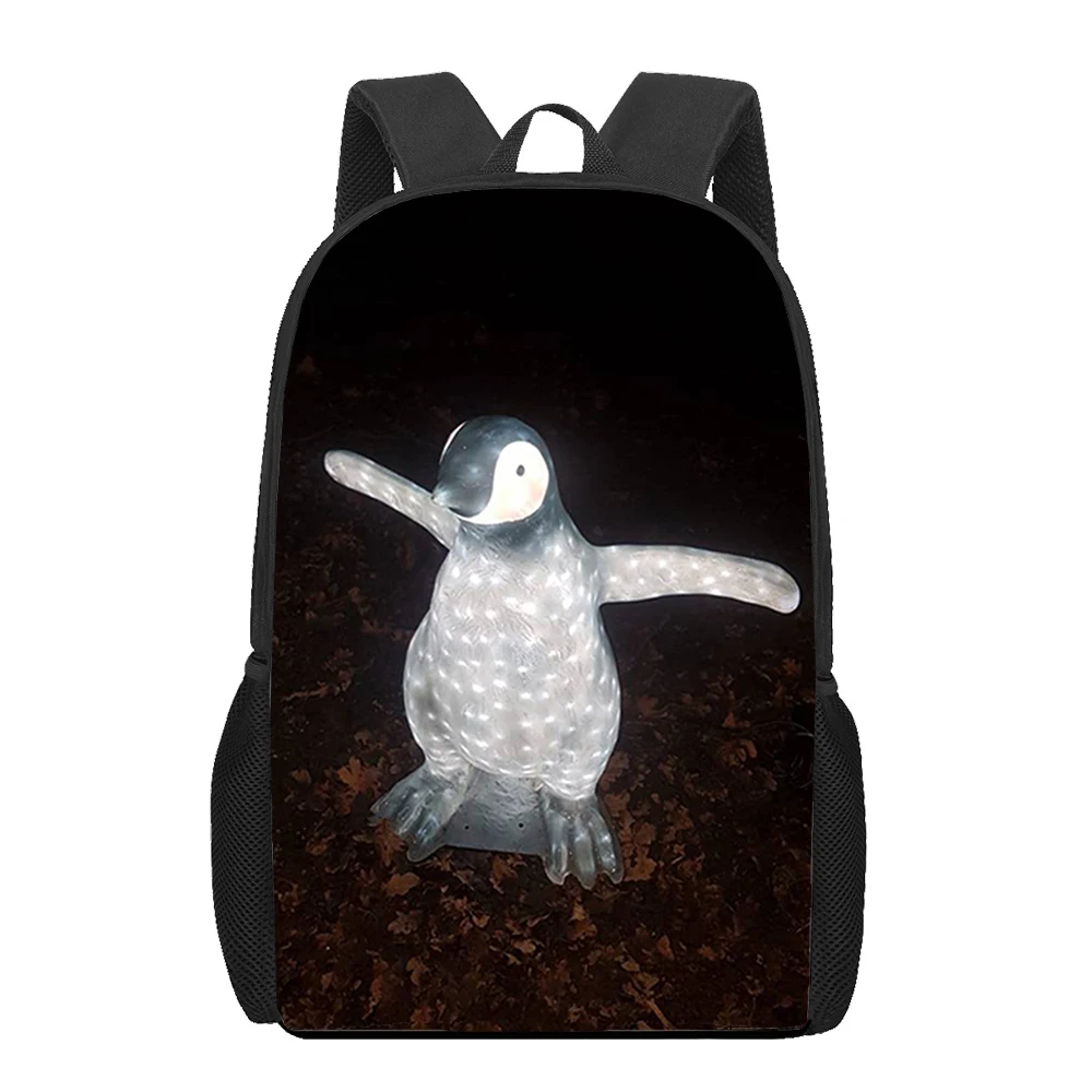 Cute Cartoon Penguin 3D Printing Children School Bags Kids Backpack For Girls Boys Student Book Bags Large Capacity Backpack