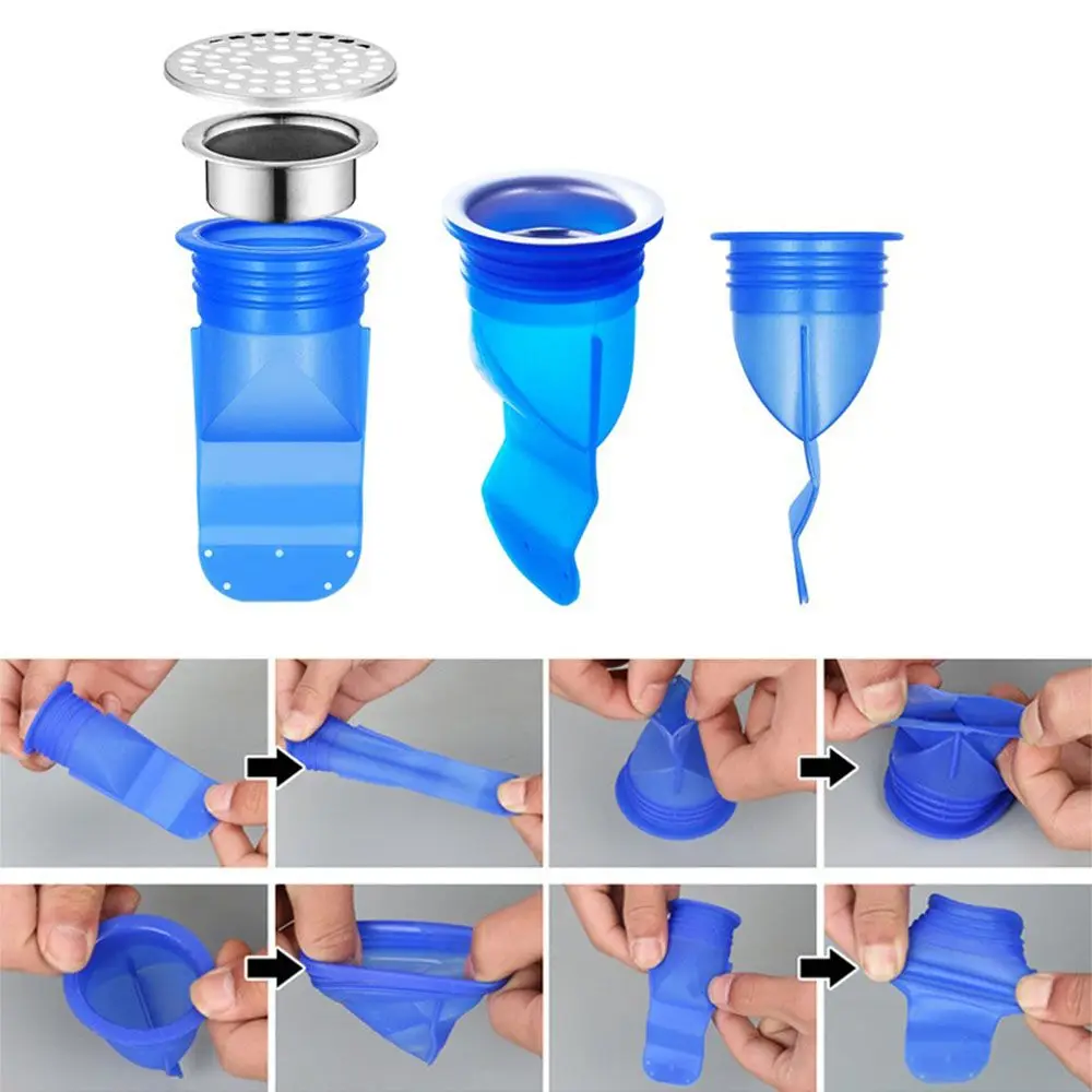 

Bathtub Smell Proof Plug Shower Sink Filter Floor Drain Strainer Bathroom Sink Drain