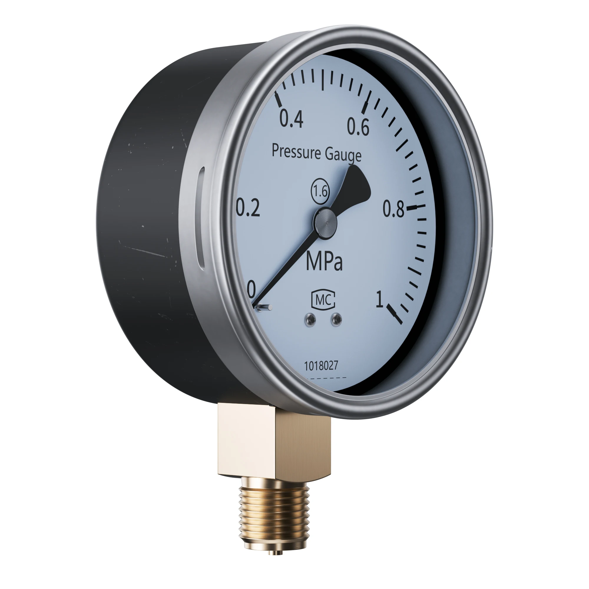 

Pressure Gauge 60mm/80mm/100mm Digital Pressure Gauge -0.1-60Mpa M14*1.5 M20*1.5 304SS Pointer Mechanical Pressure Gauge