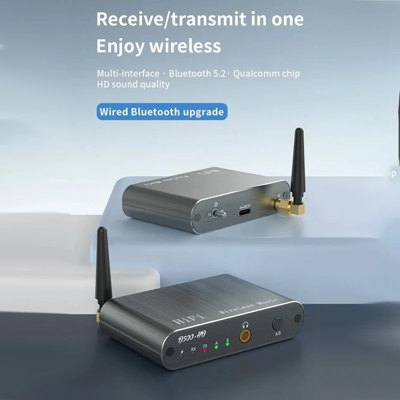 Аудиоадаптер Bluetooth AUX Type-C Многоточечный двухточечный компакт-диск Качество звука Hi-Fi Беспроводной адаптер