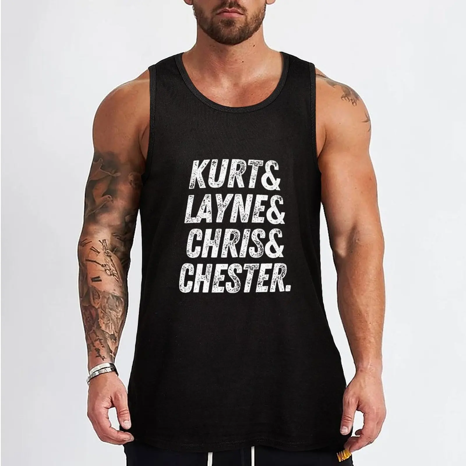 Lost Legends List Kurt, Layne, Chris and Chester Tank Top gym shirts Men's t-shirt