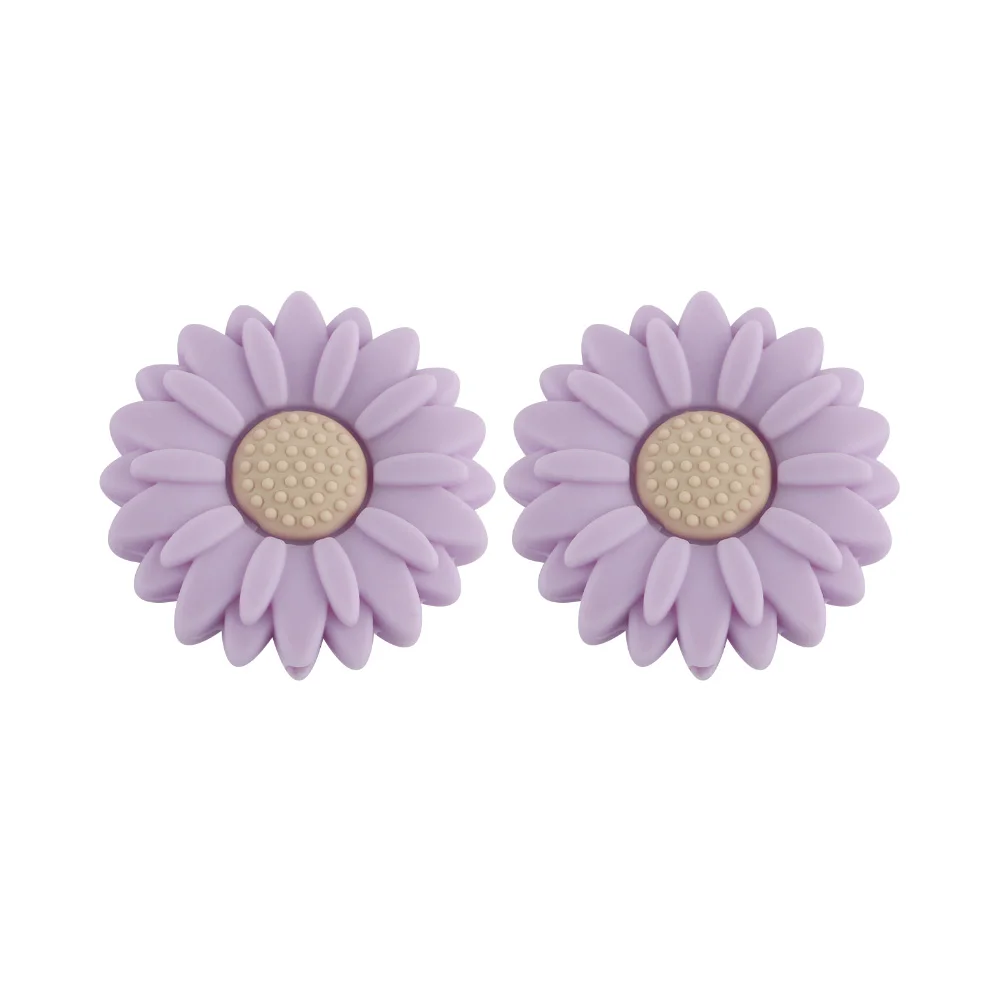 Sunrony 10pcs 20/30MM Nieuwe Bloem Siliconen Kralen Voor Sieraden Maken DIY Daisy Focus Beadable Pen Armband sleutelhanger Accessoires