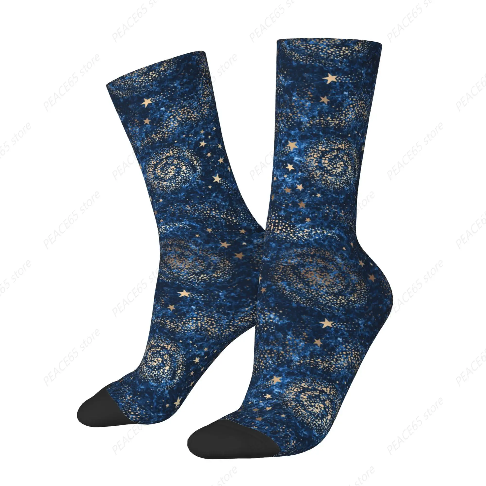 

Galaxy Blue Star Crew Socks, Cool & Funny Socks For Women Men, Gifts Ideal