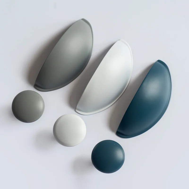 

Ручки детского гардероба, мультяшные ручки для ящиков, синий, белый, серый, шкаф-комод