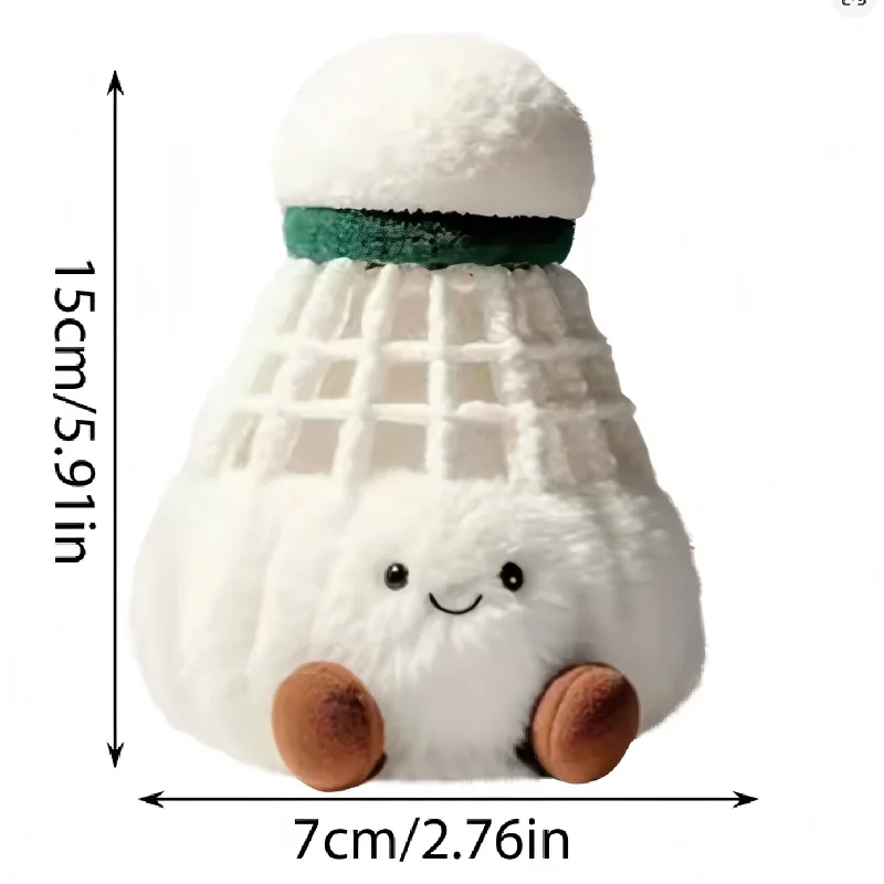 Ciondolo in peluche da badminton carino nuovo carino carino portachiavi carino badminton moe moe peluche ciondolo bambola amico regalo