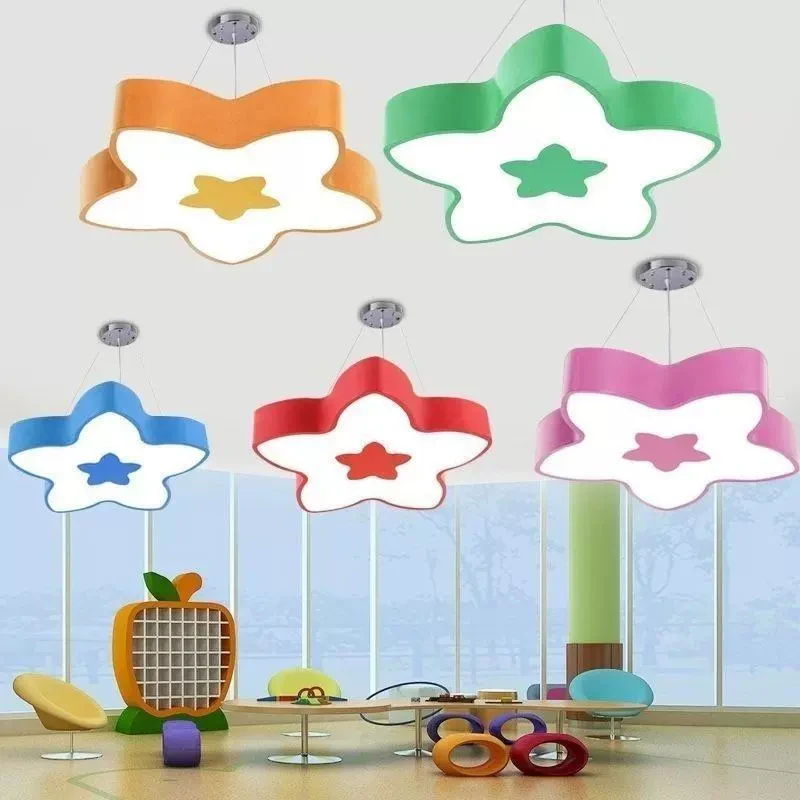 

Children's Room Princess Room Chandeliers LED Pink Crown Cloud Light Romantic 2025 Modern Warm Baby Room Girl Bedroom Chandelier