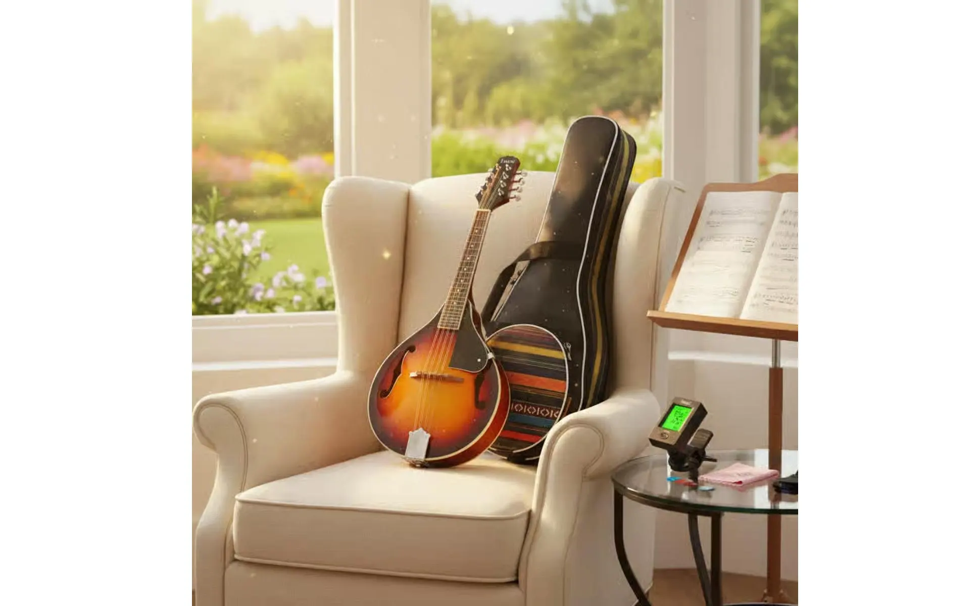8-String Mandolin Hand-Friendly Shape Plucked Instrument