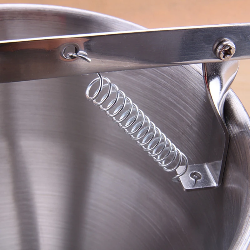 Ручной воронкообразный дозатор из нержавеющей стали, воронка для пеллет осьминога, ручной сепаратор для смешивания теста