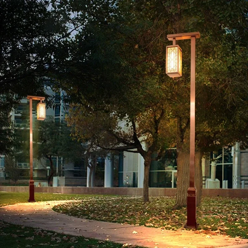 Outdoor landscape light New Chinese led lantern garden light Waterproof and lightning-proof villa