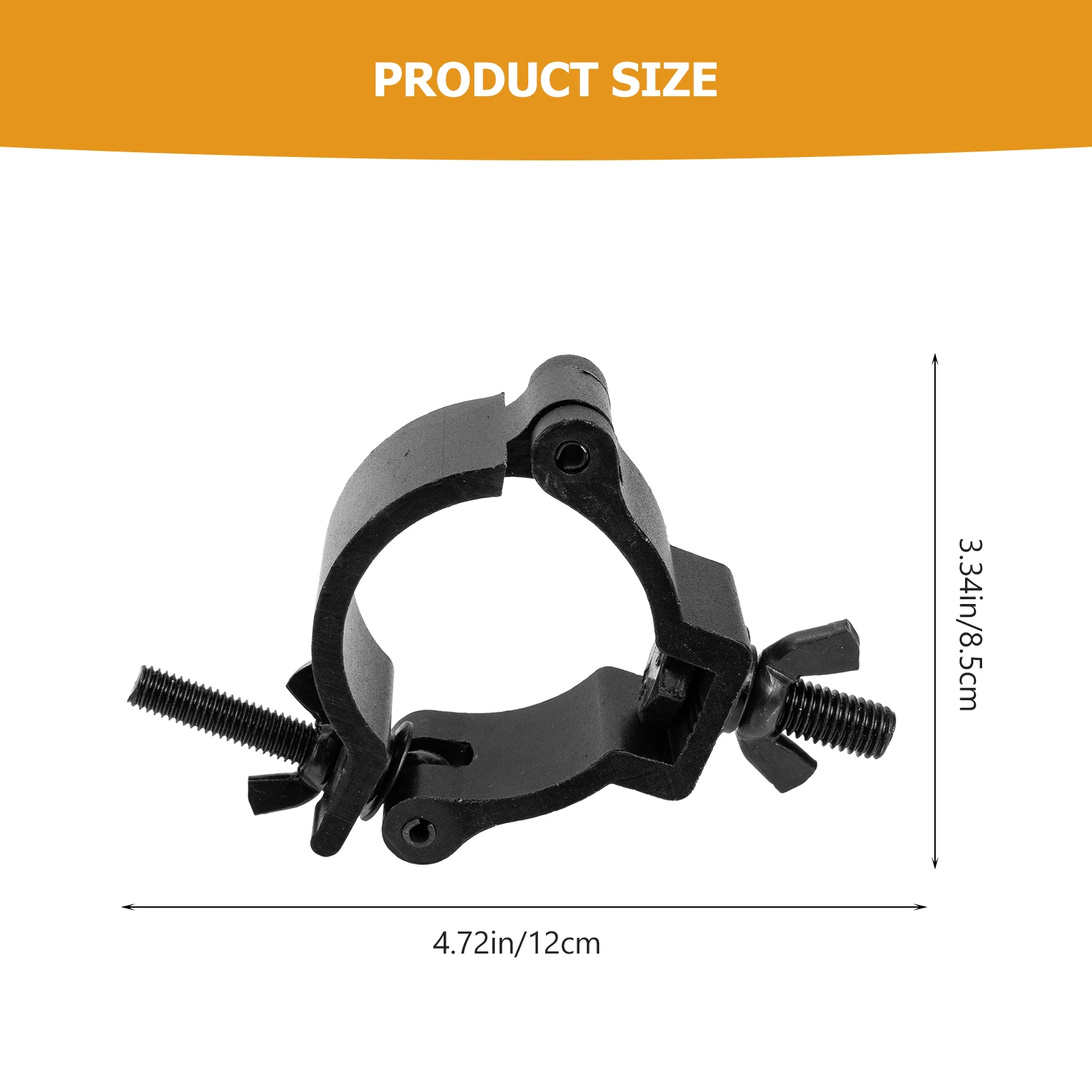 

2pcs Aluminum Alloy Stage Light Hook Durable Clips Truss Accessories Hanging Lamp Clamps Moving Head Hooks LED Stage Lamps